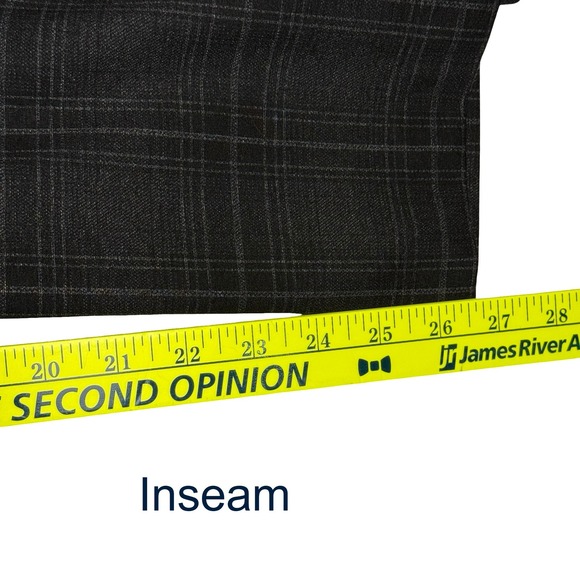 Wit & Wisdom Plaid Career Dress Pants Women's Size 16 Gray Business Casual - Picture 10 of 10